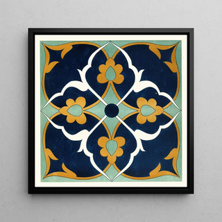 18 plaques de carreaux ornementaux de la Commission de délimitation afghane Pl 13 - Commission de délimitation afghane