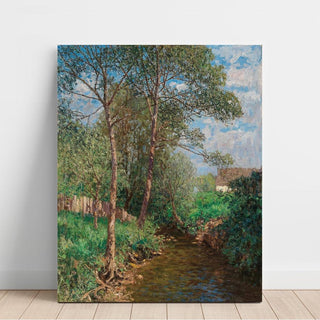 A Sunny Landscape with Stream - Alfred Zoff | Reproduction Tableau Décoration murale affiche copie
