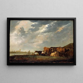 Aelbert Cuyp - Cattle near the Maas with Dordrecht in the distance.webp
