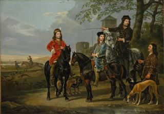 Aelbert Cuyp - Equestrian Portrait of Cornelis 16391680 and Michiel Pompe van Meerdervoort 16381653 with Their Tutor and Coachman.webp
