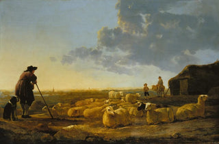 Aelbert Cuyp - Herd of Sheep at Pasture.webp