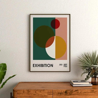 Affiche Bauhaus - Cercles Croisés