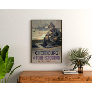 Affiche Cherbourg vintage – Foire-Exposition 1932
