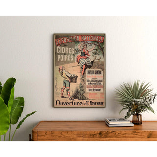 Affiche Exposition nationale des cidres et poirés – Quai d’Orsay fin XIXe siècle