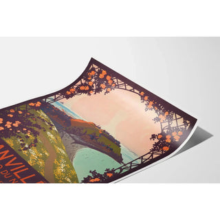 Affiche Granville ancienne – La Monaco du Nord, vue sur la mer