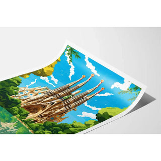 Affiche Vintage Barcelone