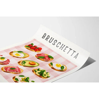 Affiche décoration cuisine - Bruschetta