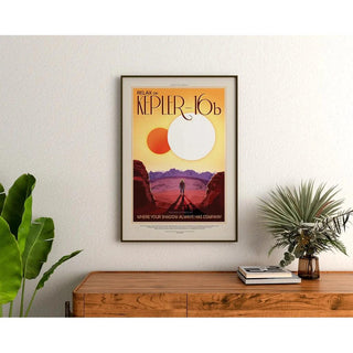 Affiche vintage NASA - Kepler-16b 2017