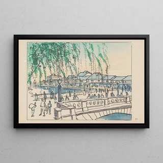 Akamatsu Rinsaku - Shinsaibashi bridge the shopping center.webp