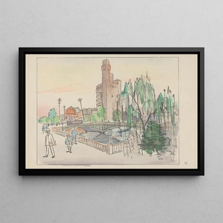 Akamatsu Rinsaku - Yotsubashi four joint bridges.webp