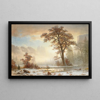 Albert Bierstadt - Valley of the YosemiteFirst Snowfall of the Year.webp