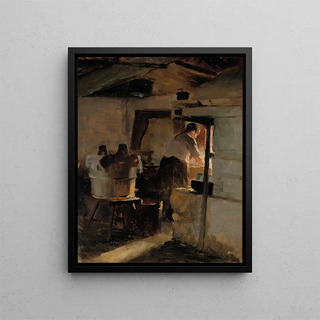 Albert Edelfelt - At the stove.webp