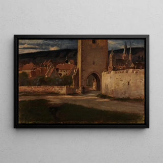 Albert Lang - An der Stadtmauer von Gelnhausen.webp