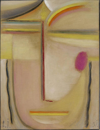 Alexej von Jawlensky - Abstract HeadGold and Pink.webp