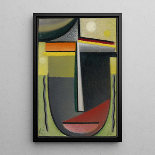 Alexej von Jawlensky - Abstract Head Inner Vision GreenGold.webp