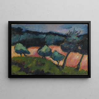 Alexej von Jawlensky - Bume und Dnen in Prerow Trees and dunes in Prerow.webp