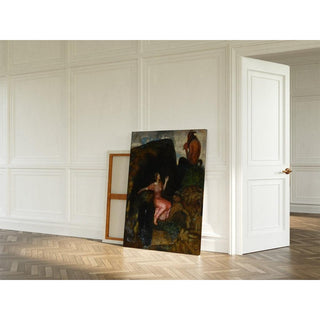 An der Quelle Lauschende Nymphe - Franz von Stuck | Reproduction Tableau Décoration murale affiche copie