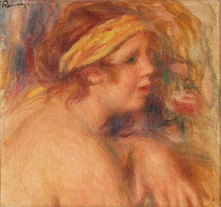 André au turban jaune Fragment - Pierre-Auguste Renoir