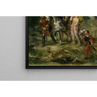 Angélique et Médor blessé - Eugène Delacroix | Reproduction Tableau Décoration murale affiche copie