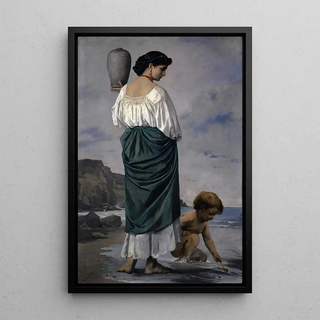 Anselm Feuerbach - At The Beach Fisher Maiden In Antium.webp