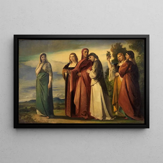 Anselm Feuerbach - Dante und die edlen Frauen von Ravenna.webp