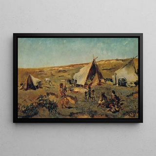 Anton Romako - Zigeunerlager in der Puszta.webp