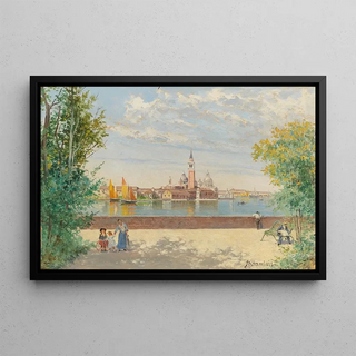 Antonietta Brandeis - Venice a view of San Giorgio from the Giardini.webp