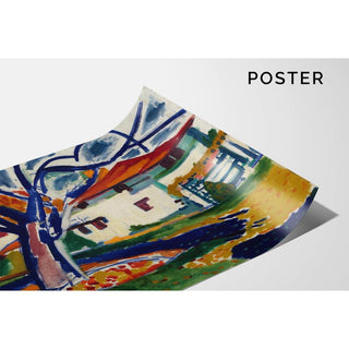 Arbres bleus - Henry Lyman Saÿen | Reproduction Tableau Décoration murale affiche copie