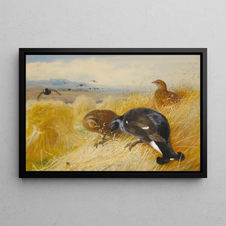 Archibald Thorburn - On The StooksBlackgame.webp