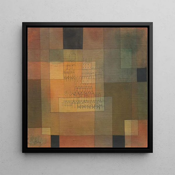 Reproduktion av målningen Arkitektur polyfonisk - Paul Klee