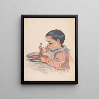 Armand Guillaumin - Child eating soup.webp