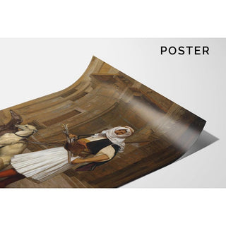 Arnaut et deux whippets - Jean-Léon Gérôme | Reproduction Tableau Décoration murale affiche copie