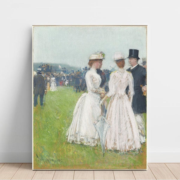 Reproduktion av målningen vid Grand Prix de Paris - Childe Hassam