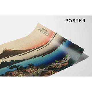 Aube à Isawa dans la province de Kai - Katsushika Hokusai | Reproduction Tableau Décoration murale affiche copie