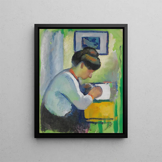 August Macke - Woman Writing.webp