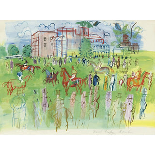 Avant le Départ, Ascot - Raoul Dufy | Reproduction Tableau Décoration murale affiche copie