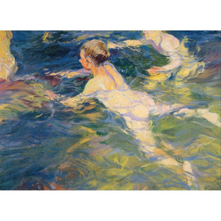 Baigneurs à Jávea - Joaquín Sorolla | Reproduction Tableau Décoration murale affiche copie