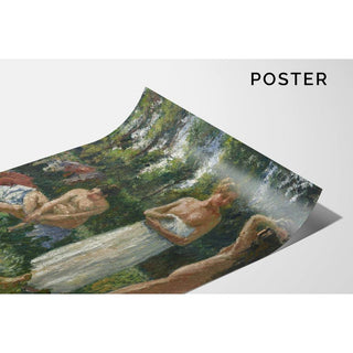 Baigneuses - Camille Pissarro | Reproduction Tableau Décoration murale affiche copie