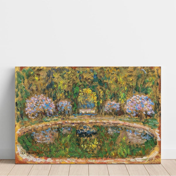 Reproduktion av målningen Bassin de Trianon. Versailles - Henri Le Sidaner