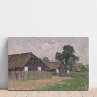 Bauernhäuser bei Klagenfurt - Alfred Zoff | Reproduction Tableau Décoration murale affiche copie