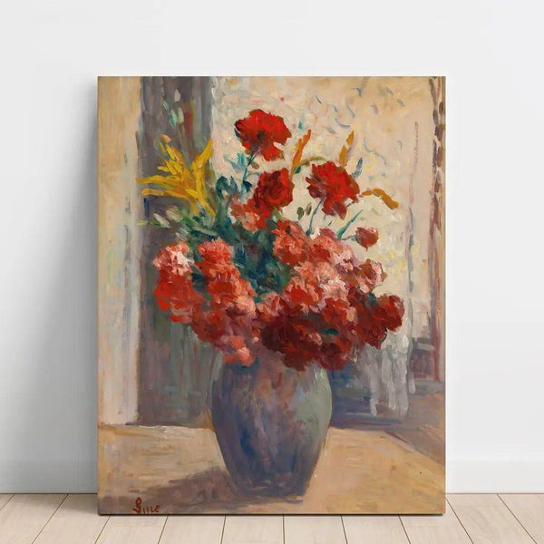 Reproduktion av målningen Blomsterbukett i vas - Maximilien Luce