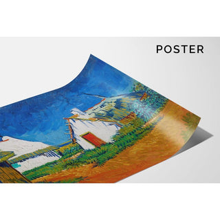 Cabanes blanches aux Saintes-Maries - Vincent van Gogh | Reproduction Tableau Décoration murale affiche copie