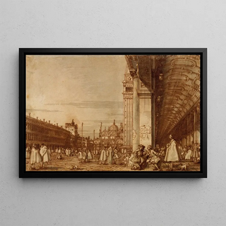 Canaletto - Piazza San Marco from the Southwest Corner with the Procuratie Nuove on the Right.webp