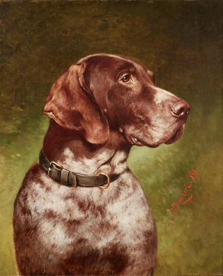 Carl Reichert - Head of a German Shorthaired Pointer.webp