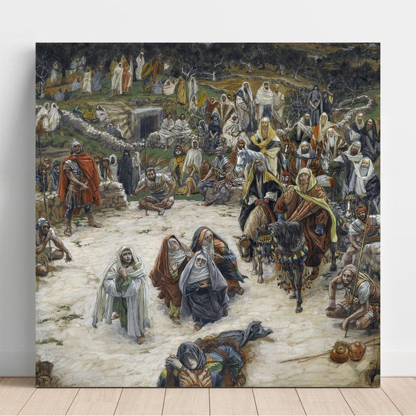 Reproduktion av målningen Det som vår Herre såg från korset - James Tissot