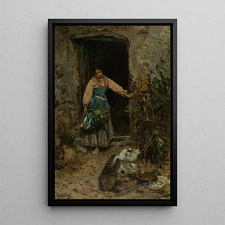 Cesare Tiratelli - At the kitchen door.webp