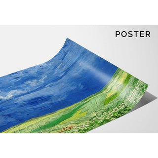 Champs de blé sous un ciel de pluie - Vincent Van Gogh | Reproduction Tableau Décoration murale affiche copie