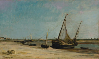 Charles Franois Daubigny - Boats on the Seacoast at taples.webp