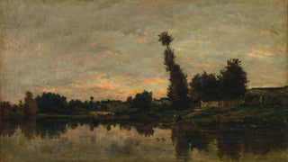 Charles Franois Daubigny - Sunset on the River Oise.webp