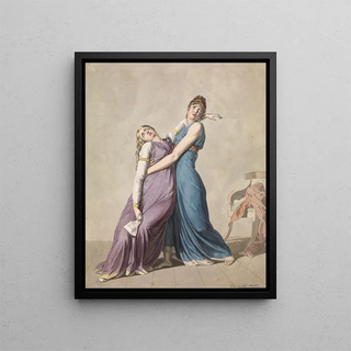 Christoffer Wilhelm Eckersberg - A Woman is Supporting Another Woman Who has fainted upon Reading a Letter.webp